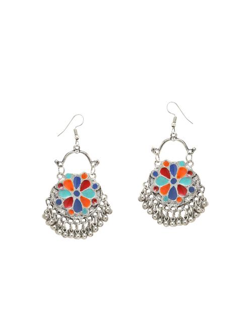 multi colored metal drop earrings - 14627316 - Very Small Image - 1