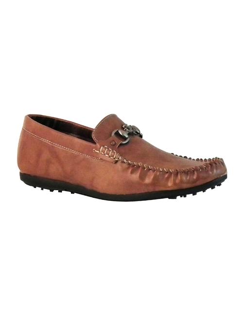 tan leatherette slip on loafer - 14631471 - Very Small Image - 1