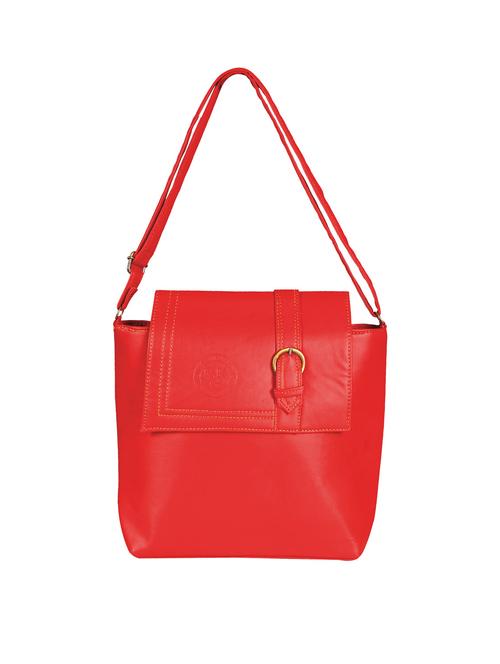 red leatherette  regular handbag - 14644857 - Very Small Image - 1