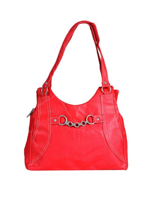 red leatherette  regular handbag - 14644955 - Very Small Image - 1