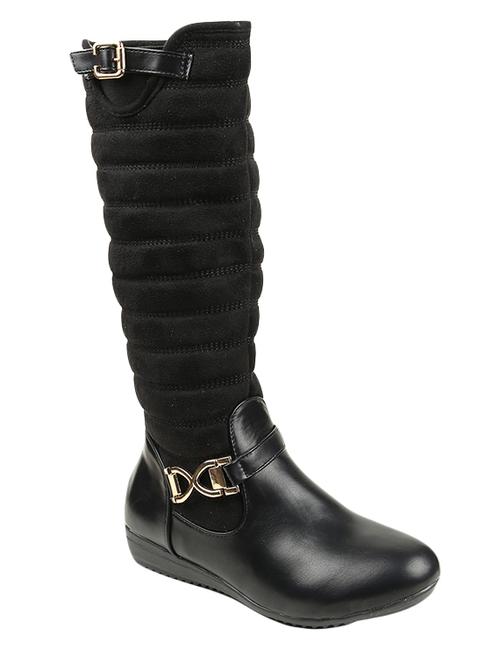 Black Patent Knee Length Boot - 14656577 - Very Small Image - 1