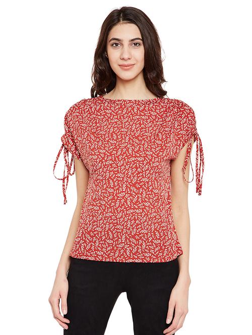 red printed top - 14666879 - Very Small Image - 1