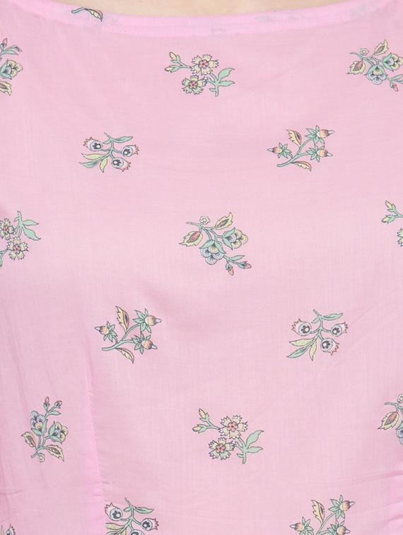 pink cotton kurta palazzo set - 14712654 - Standard Image - 3