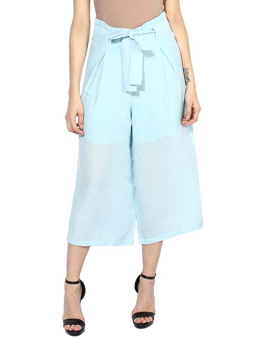 light blue culottes - 14715570 - Very Small Image - 1