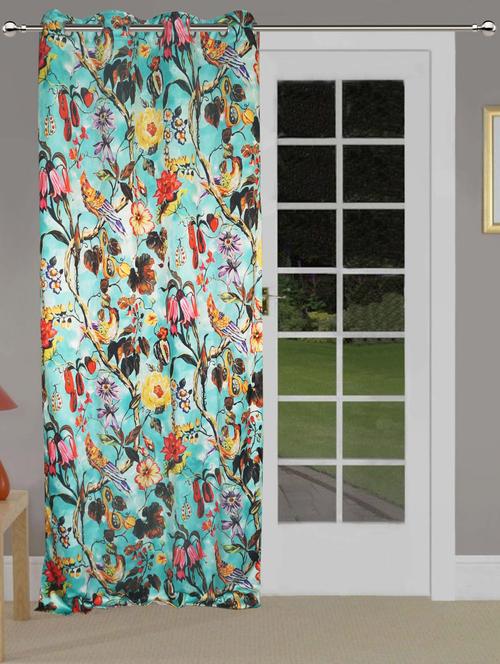 8 metal eyelets printed door curtain - 14735360 - Very Small Image - 1