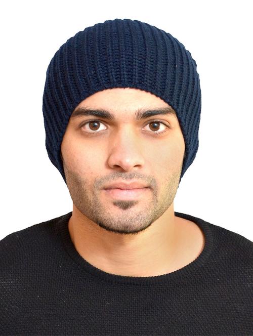 blue wool winter cap - 14756317 - Very Small Image - 1