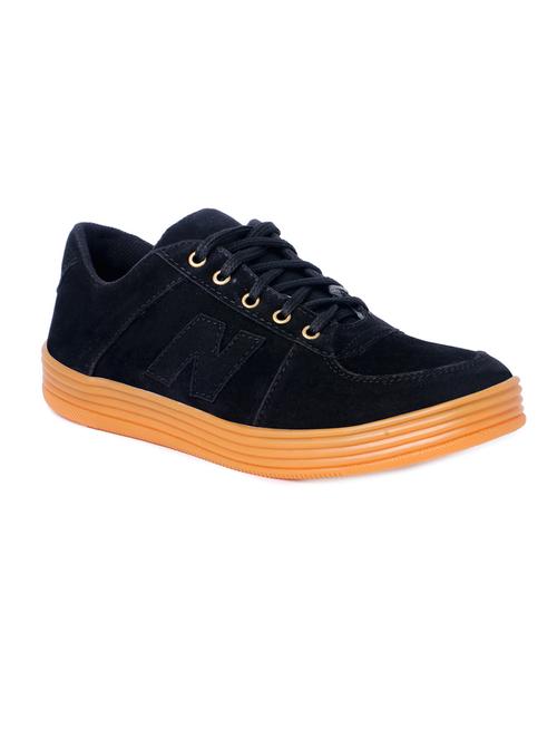 black suede lace up sneaker - 14757978 - Very Small Image - 1