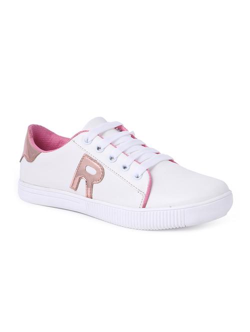 white resin laceup sneakers - 14789743 - Very Small Image - 1