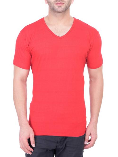 red cotton t-shirt - 14805441 - Very Small Image - 1