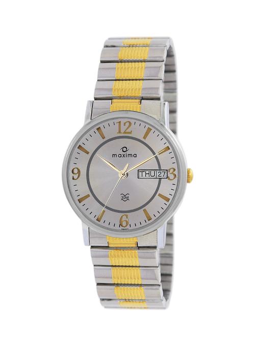 maxima silver dial watch  for men  - 26150cmgt - 14805678 - Very Small Image - 1