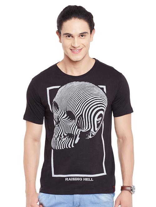 monochrome front print t-shirt - 14816049 - Very Small Image - 1