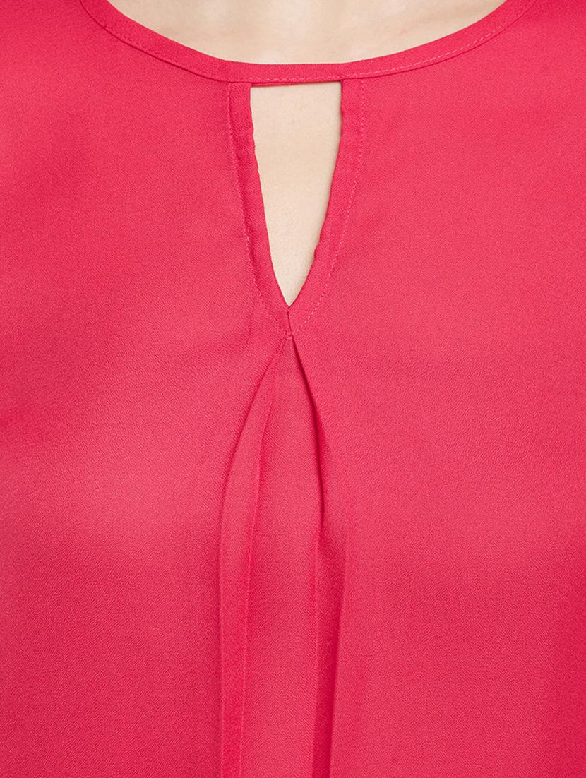 women's straight key hole neck top - 14817642 - Standard Image - 3