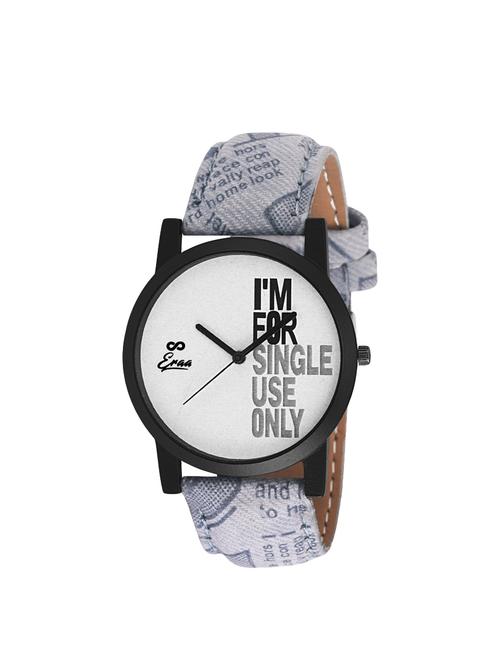 eraa smart grey & white analog wrist watch for men - 14839031 - Very Small Image - 1