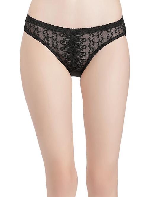 black sheer bikini panty - 14842383 - Very Small Image - 1