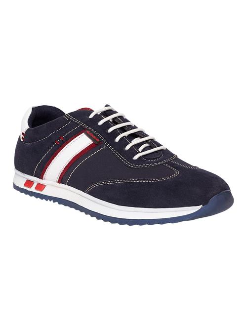 Navy Suede Lace Up Shoe - 14848677 - Very Small Image - 1