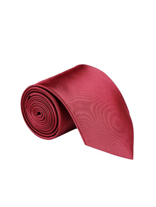 maroon satin tie - 14867378 - Very Small Image - 1