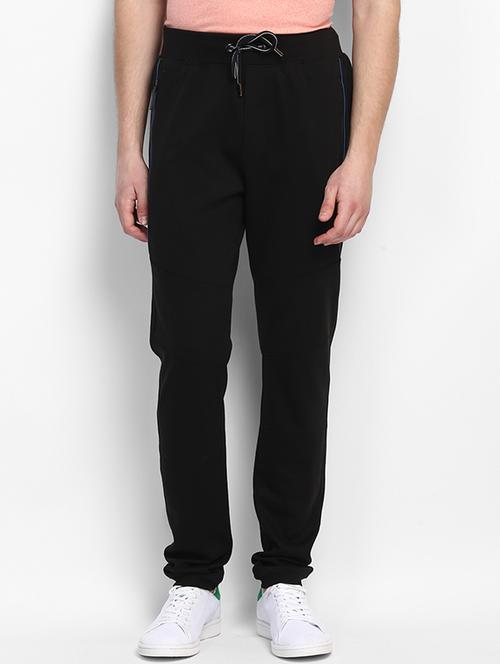 black cotton  ankle length track pant - 14879835 - Very Small Image - 1