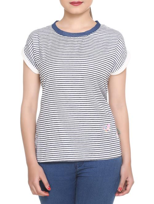 blue striped tee - 14902298 - Very Small Image - 1