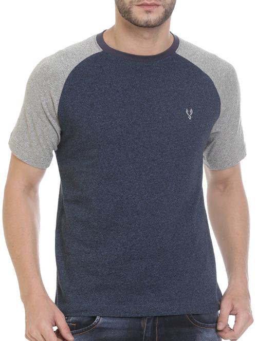 blue cotton raglan t-shirt - 14911572 - Very Small Image - 1