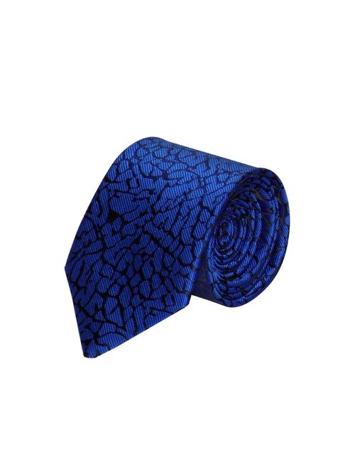 blue micro fiber tie with pocket square and lapelpin - 14928469 - Very Small Image - 1