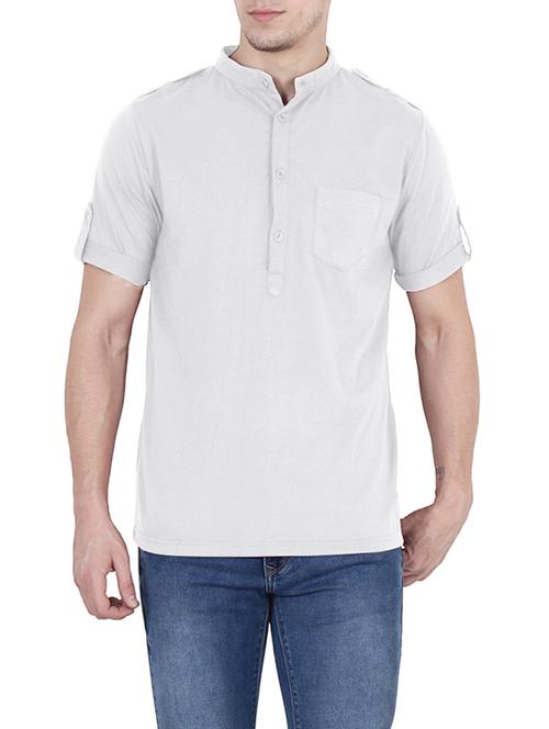 white cotton pocket t-shirt - 14951721 - Very Small Image - 1