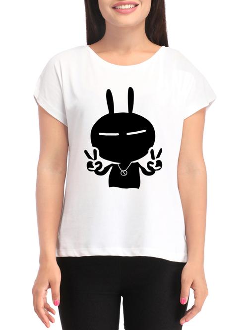 white graphic printed tee - 14952668 - Very Small Image - 1