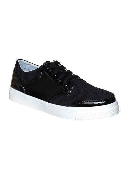 black canvas laceup sneakers - 14960837 - Very Small Image - 1