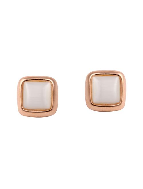 gold metal studs earrings - 14968420 -  Standard Image - 0