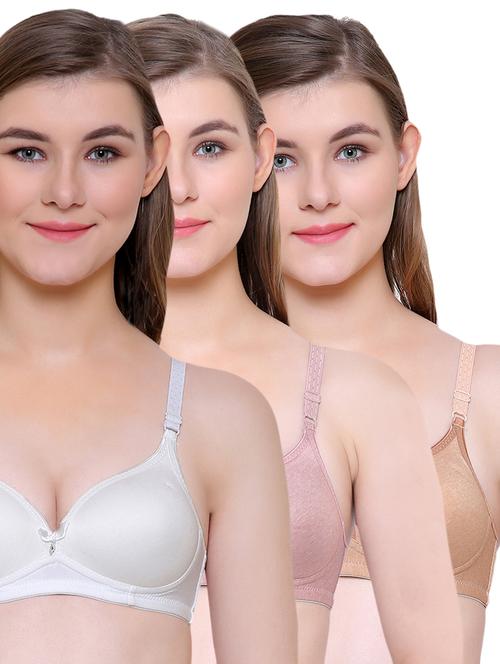 set of 3 multi colored push up bra - 14990400 - Very Small Image - 1