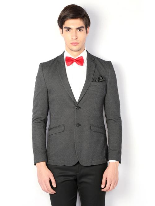 grey polyester casual blazer - 14991853 - Very Small Image - 1