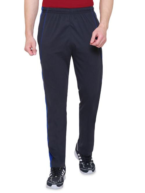 grey cotton  full length track pant - 14999903 - Very Small Image - 1