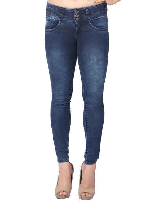 dark blue stone wash denim jeans - 15008362 - Very Small Image - 1