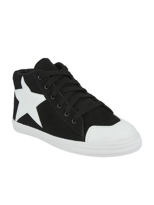 black patent leather laceup sneakers - 15044785 - Very Small Image - 1