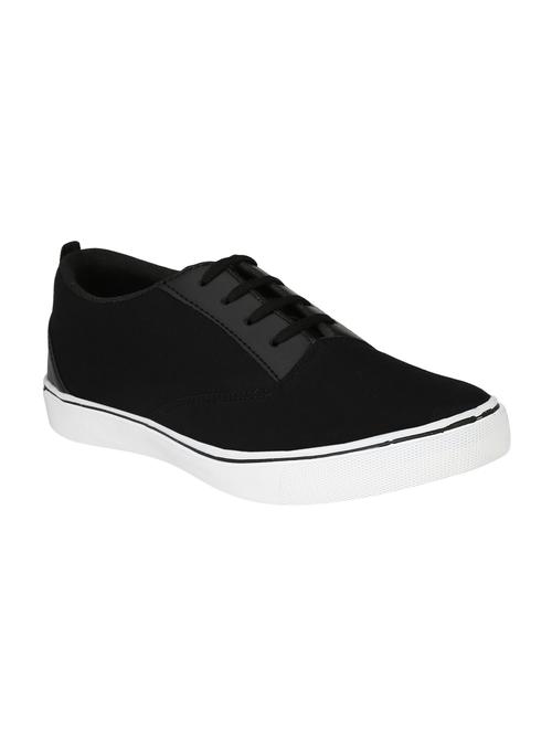 black canvas lace up sneaker - 15064464 - Very Small Image - 1