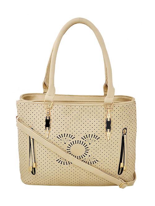 beige leatherette  handbag - 15073260 - Very Small Image - 1
