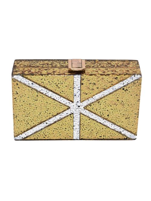 gold  metal clutch - 15103212 - Very Small Image - 1