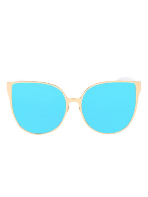 over-size cat eye mirrored women sunglasses vintage big size frame sun-glasses - 15110860 - Very Small Image - 1