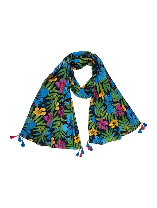 printed crepe stole - 15124428 - Very Small Image - 1