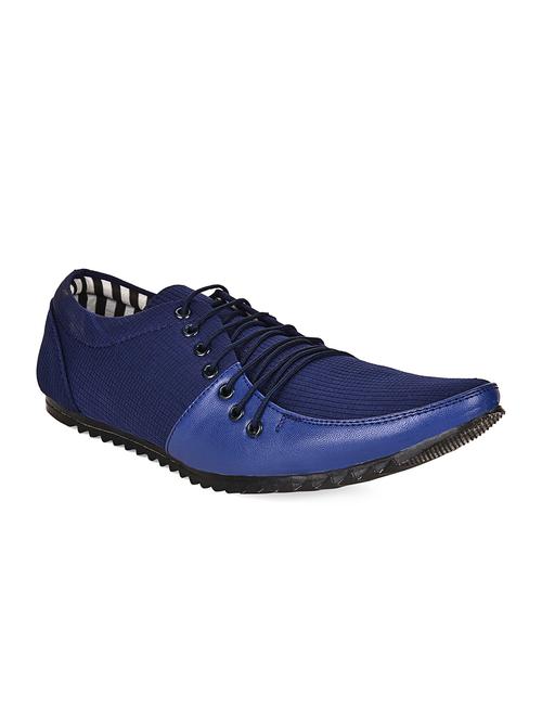 blue Fabric lace up casual shoes - 15139090 - Very Small Image - 1