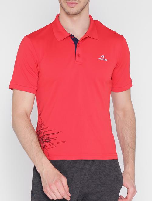 red polyester tshirt - 15141047 - Very Small Image - 1