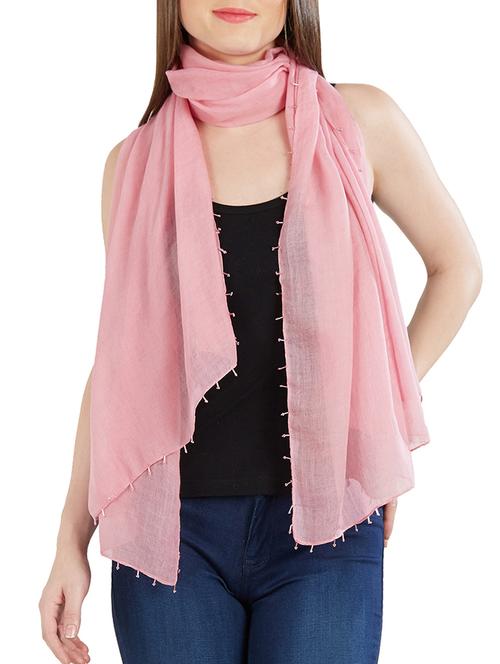 pink cotton scarf - 15153204 - Standard Image - 0