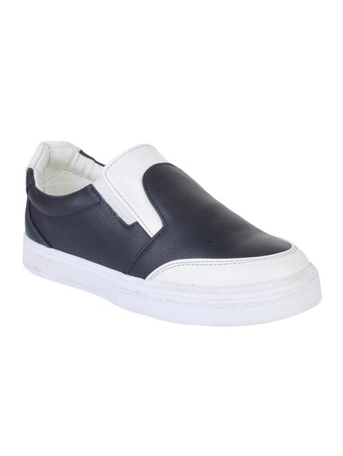 navy blue leatherette sneaker - 15168459 - Very Small Image - 1