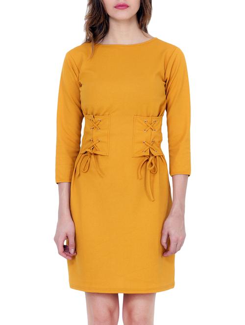 yellow polyester dress - 15171987 - Very Small Image - 1