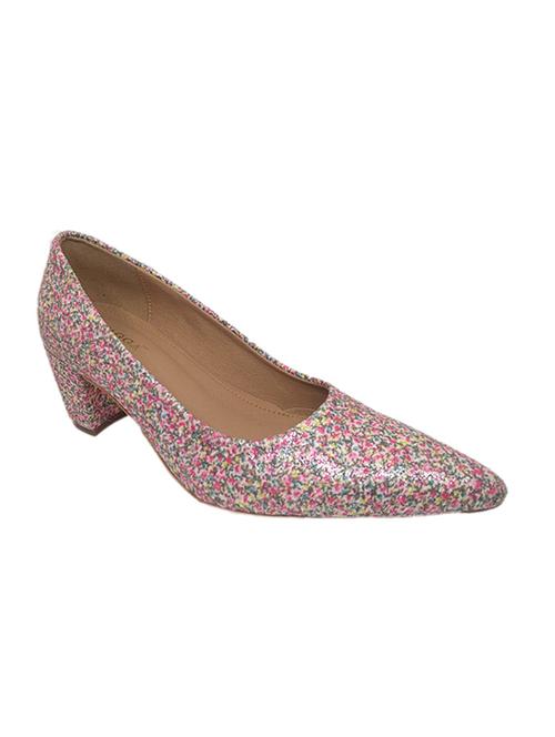 Pink Faux Leather Slip On Pumps - 15186632 - Very Small Image - 1