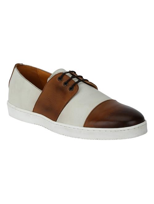 white leather lace up sneaker - 15195348 - Very Small Image - 1