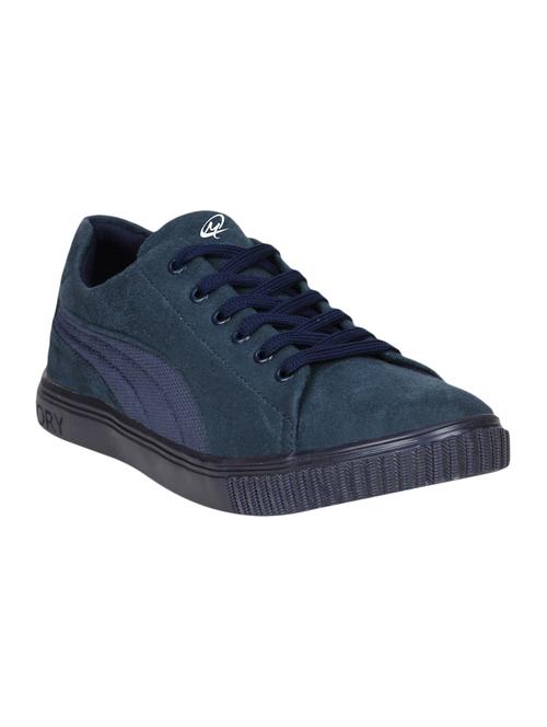 blue suede lace up sneaker - 15205918 - Very Small Image - 1