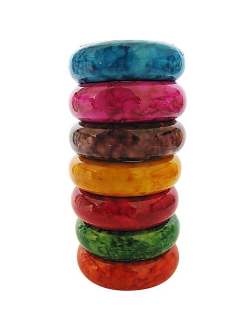 multi colored wood bangle - 15211965 - Very Small Image - 1