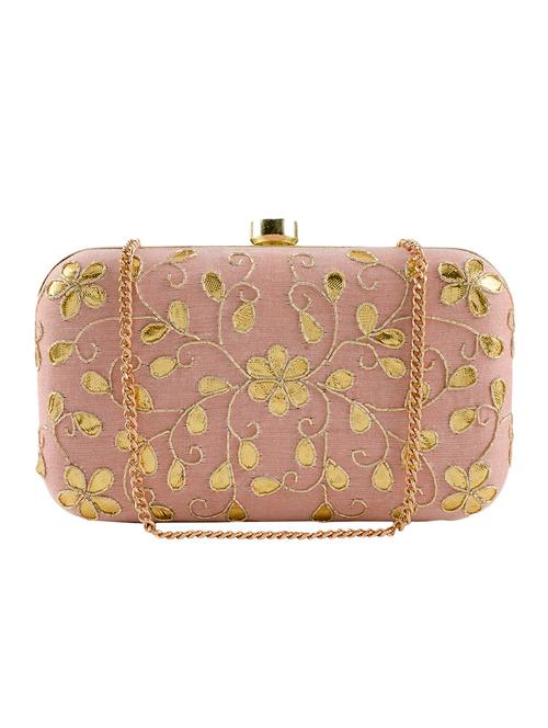pink suede box clutch - 15227354 - Very Small Image - 1