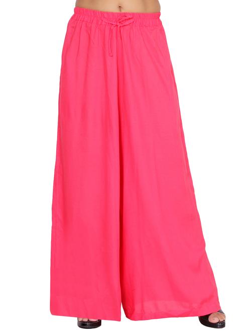 pink flared palazzo - 15242181 - Very Small Image - 1