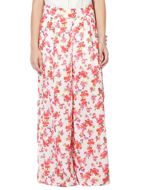 pink printed palazzo - 15244076 - Very Small Image - 1